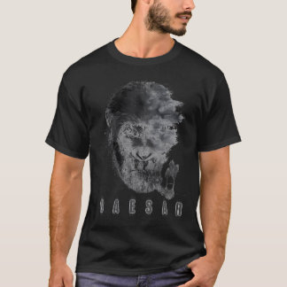 Oorlog om de planeet van de apen Monochrome Caesar T-shirt
