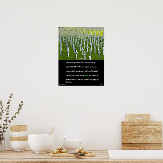 Oorlog Poster (Keuken)
