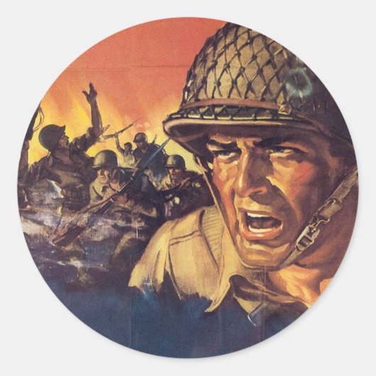 Oorlog Poster - Amerikaanse soldaat stickers (Voorkant)