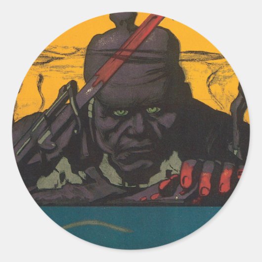 Oorlog Poster stickers - De Hun (Voorkant)