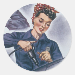 Oorlog Poster - Vrouwen werknemers stickers
