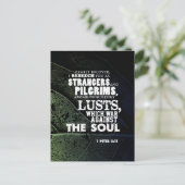 Oorlog tegen de ziel briefkaart (Staand voorkant)