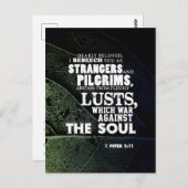 Oorlog tegen de ziel briefkaart (Voorkant / Achterkant)