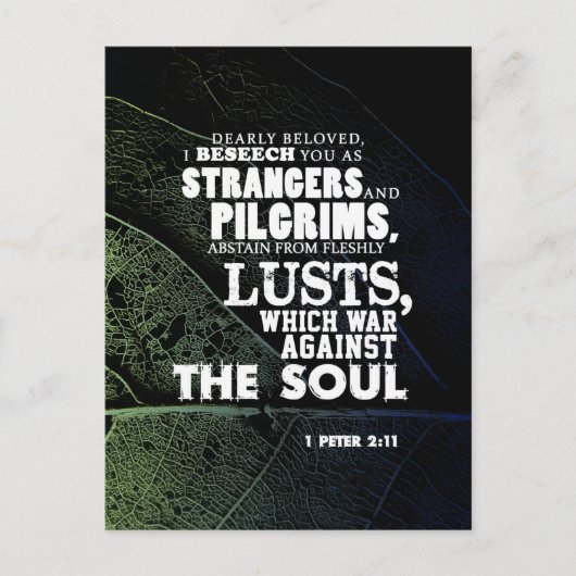 Oorlog tegen de ziel briefkaart (Voorkant)