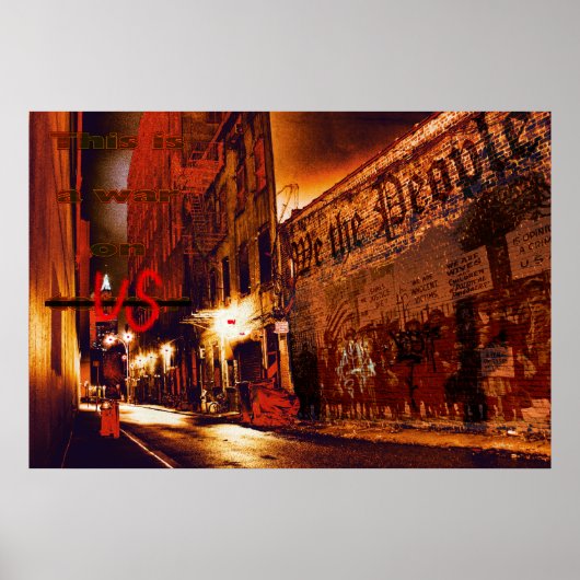 Oorlog tegen het Amerikaanse Poster (Voorkant)