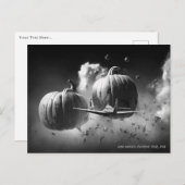 oorlog tegen pompoenkruid feestdagenkaart (Voorkant / Achterkant)