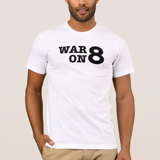 oorlog tegen prop 8 t-shirt (Voorkant)