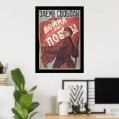 "Oorlog tot overwinning" (grens) Poster (Thuiskantoor)