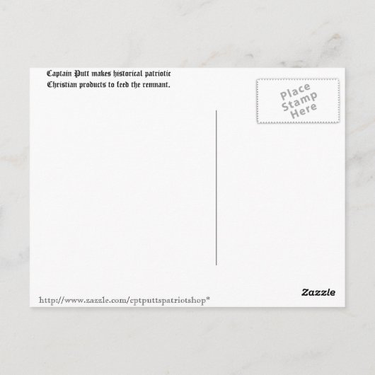 Oorlog tussen de staten briefkaart (Achterkant)