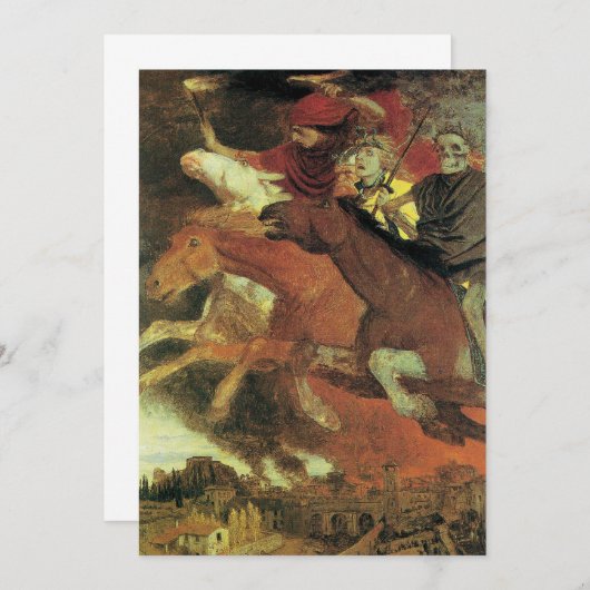 Oorlog van Arnold Bocklin, symbolistische kunst (Voorkant / Achterkant)