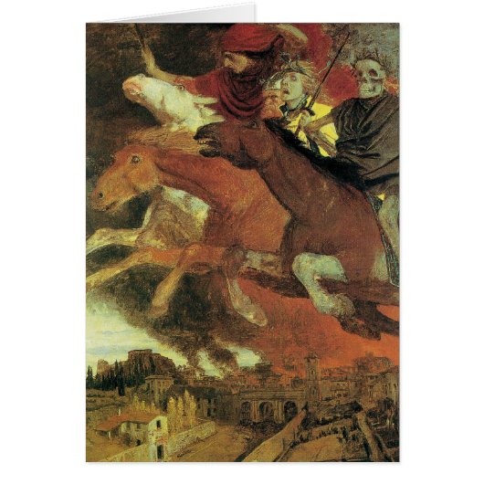 Oorlog van Arnold Bocklin, symbolistische kunst (Voorkant)