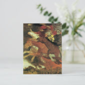 Oorlog van Arnold Bocklin,  symbolistische kunst Briefkaart (Staand voorkant)