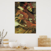 Oorlog van Arnold Bocklin,  symbolistische kunst Poster (Keuken)