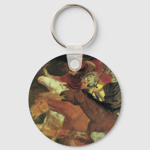 Oorlog van Arnold Bocklin, symbolistische kunst Sleutelhanger