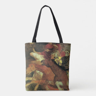 Oorlog van Arnold Bocklin,  symbolistische kunst Tote Bag