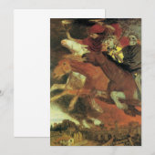 Oorlog van Arnold Böcklin, Vintage Symbolism Fine (Voorkant / Achterkant)