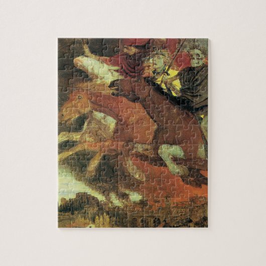 Oorlog van Arnold Böcklin, Vintage Symbolism Fine Legpuzzel (Verticaal)