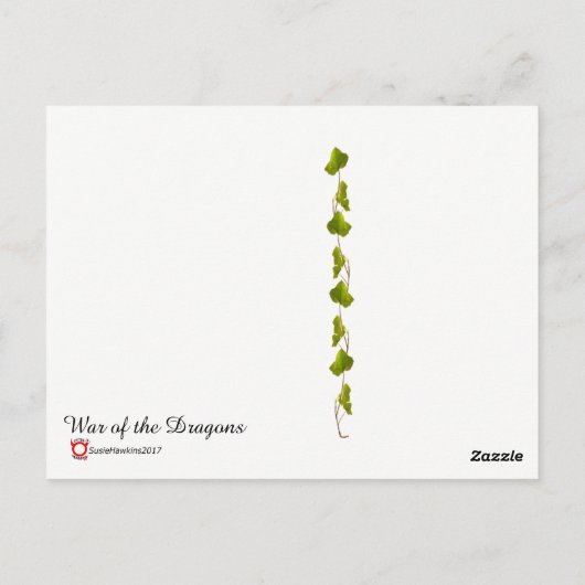 Oorlog van de Dragons Briefkaart (Achterkant)