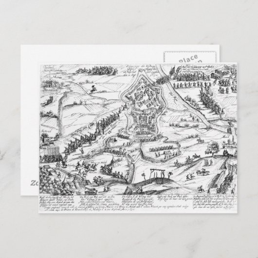 Oorlog van de opvolging van Juelich, 1610 Briefkaart (Voorkant / Achterkant)