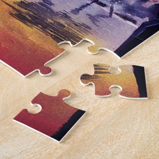 Oorlog van de puzzel in de wereld legpuzzel (Zijkant)