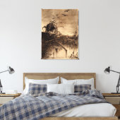 Oorlog van de werelden Illustratie 1906 Canvas Afdruk (Insitu (Slaapkamer))