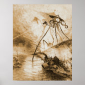 Oorlog van de wereldmartianen in de vallei van de  poster (Voorkant)