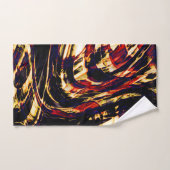 Oorlog van gouden linten tegen rood, in het donker bad handdoek (Handdoek)