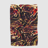 Oorlog van gouden linten tegen rood, in het donker golfhanddoek (Voorkant)