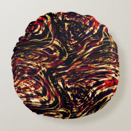 Oorlog van gouden linten tegen rood, in het donker rond kussen