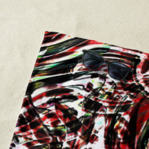 Oorlog van groenachtige cyaanstrepen tegen rood