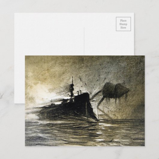  Oorlog van het Briefkaart van de Illustratie van  (Voorkant / Achterkant)