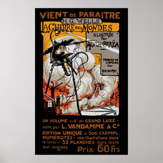OORLOG VAN HET FRANSE POSTER 1906 (Voorkant)