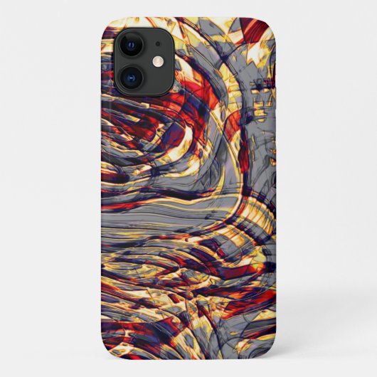 Oorlog van oranje konijnen tegen rood, over grijs  Case-Mate iPhone case (Achterkant)