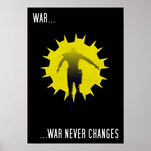 Oorlog verandert nooit poster (Voorkant)