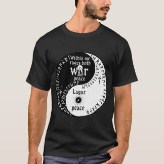 Oorlog & Vrede Yin-Yang - Runic Balance T-shirt