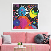 Oorlog zonder pardon canvas afdruk (Insitu (Woonkamer))