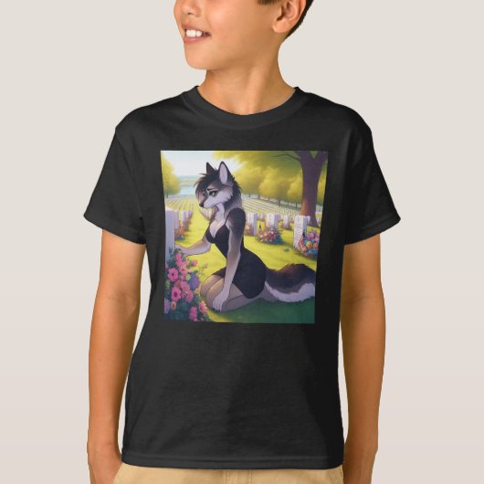 Oorlogs Weduwe Wolf T-shirt (Voorkant)