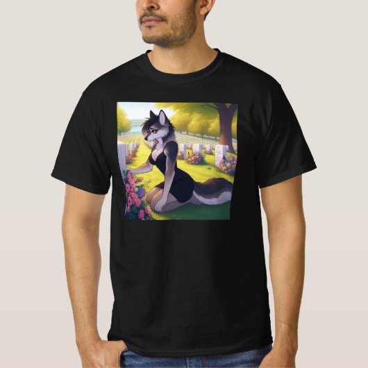 Oorlogs Weduwe Wolf T-shirt (Voorkant)