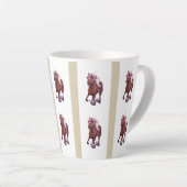 Oorlogsadmiraal Loses to Underdog Seabiscuit Latte Mok (Rechterhoek)