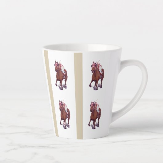 Oorlogsadmiraal Loses to Underdog Seabiscuit Latte Mok (Rechts)