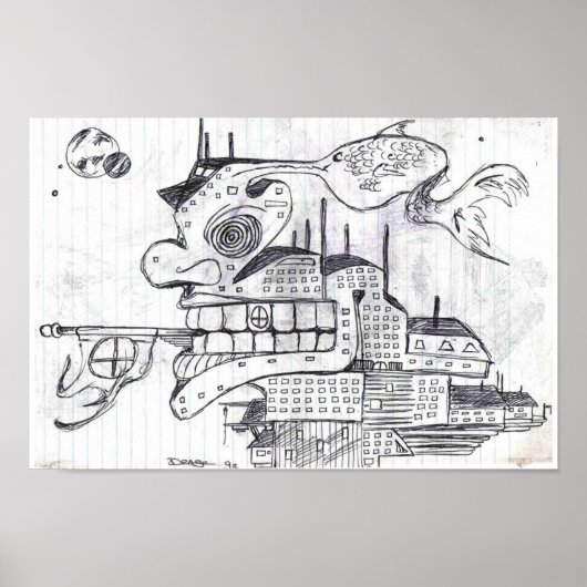 Oorlogsbouw Poster (Voorkant)