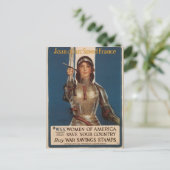 OorlogsBriefkaarten,  Joan van Arc Briefkaart (Staand voorkant)
