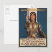 OorlogsBriefkaarten,  Joan van Arc Briefkaart (Voorkant / Achterkant)