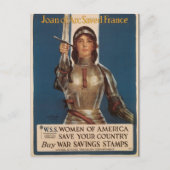 OorlogsBriefkaarten,  Joan van Arc Briefkaart (Voorkant)