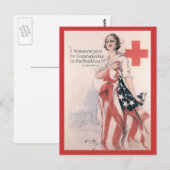 OorlogsBriefkaarten,  Rode Kruis Briefkaart (Voorkant / Achterkant)