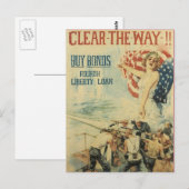 OorlogsBriefkaarten,  tinten Briefkaart (Voorkant / Achterkant)