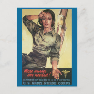  oorlogsBriefkaarten, verpleegkundigen zijn nodig Briefkaart