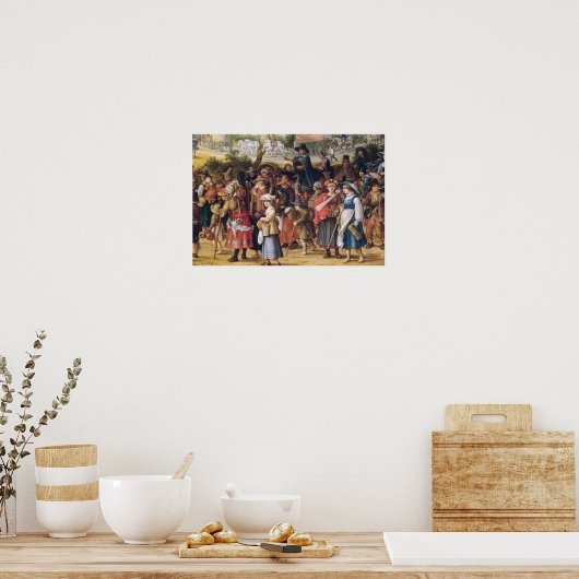 Oorlogscène Poster (Keuken)