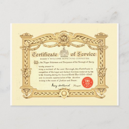 , oorlogscentrum, Tweede Wereldoorlog, 1945 Briefkaart (Voorkant)