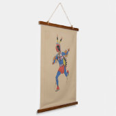 Oorlogsdans (of De Renner) Hangend Wandkleed (Gebogen)